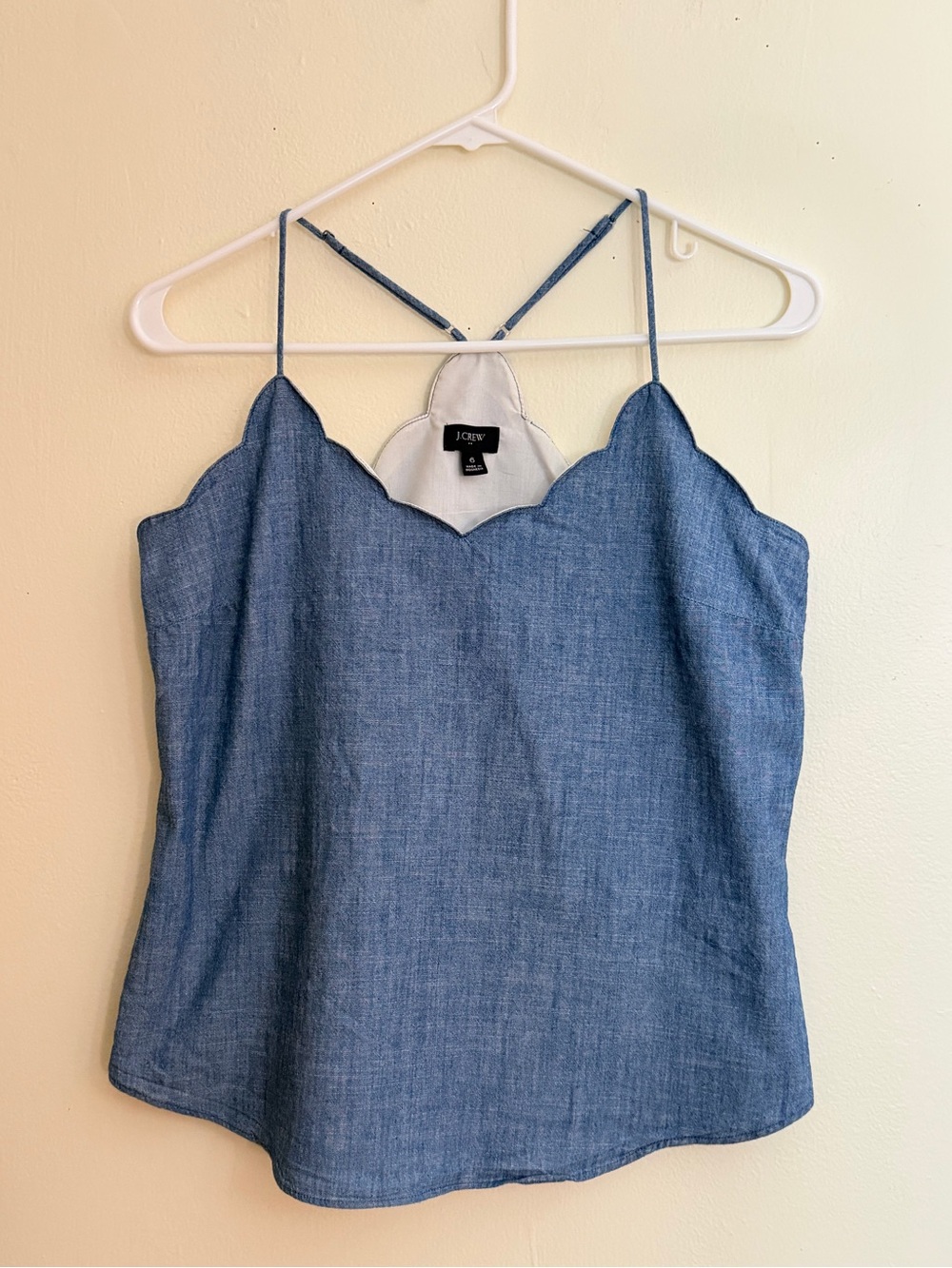 J. Crew Scalloped-Edge Cami